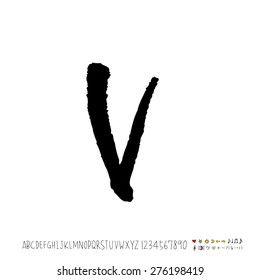 alphabet  / Handwritten alphabet - vector