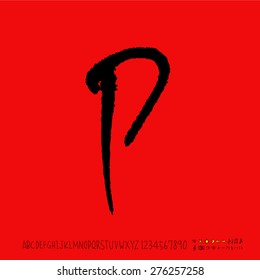 alphabet  / Handwritten alphabet - vector