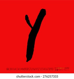 alphabet  / Handwritten alphabet - vector