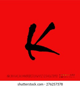 alphabet  / Handwritten alphabet - vector