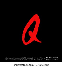 alphabet  / Handwritten alphabet - vector