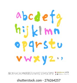 alphabet  / Handwritten alphabet - vector