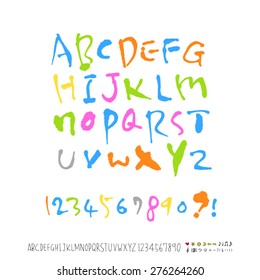 alphabet  / Handwritten alphabet - vector