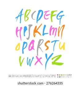 alphabet  / Handwritten alphabet - vector