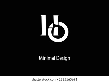 Alphabet HO, HO monogram, Art line, Vector logo design, Initial logo, 