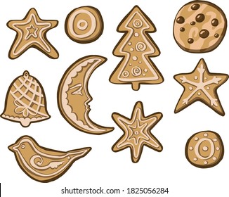  alphabet holidays ginger cookie Merry Christmas 