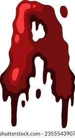 ein Alphabet mit Horror und Blutthema