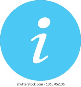 Alphabet "i" für Informationen und Informationskonzept 