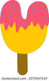 un alfabeto con tema de helados