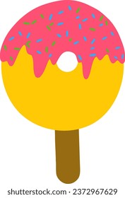 ein Alphabet mit Eiscreme-Thema