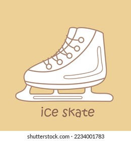Alphabet I For Ice Skate Digital Stamp