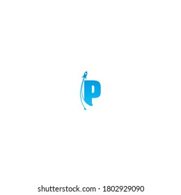 Alphabet icon combine with rocket icon