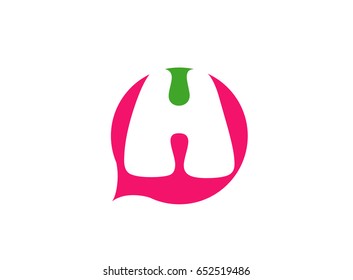 Alphabet icon - h

