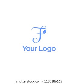 alphabet icon logo with nature elements, strong,memorable anda iconic
