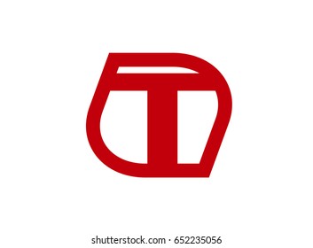 Alphabet icon - t
