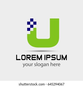 Alphabet icon - u
