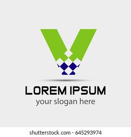Alphabet icon - v
