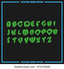alphabet icon vector