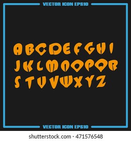 alphabet icon vector