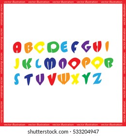alphabet icon vector illustration eps10.