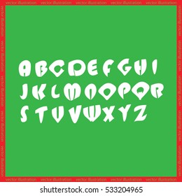 alphabet icon vector illustration eps10.