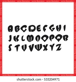alphabet icon vector illustration eps10.