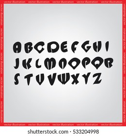 alphabet icon vector illustration eps10.
