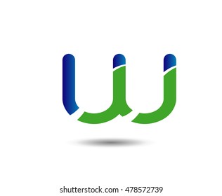Alphabet icon - w
