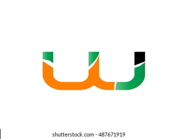 Alphabet icon - w
