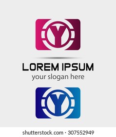Alphabet icon - y
