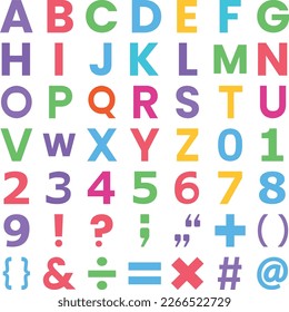 Alphabet icons pack, Alphabet vector icons set, Alphabet icons set, numbers icons set, ABC , Numeric number set, counting, Alphabet and Numbers flat

