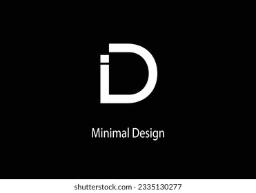 Alphabet-ID , Monogramm-ID, Logo-Vokter-Design, Line-Art, Logo-Initial