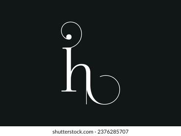 Letra alfabética inicial, diseño de logotipo de monograma, plantilla de vector 