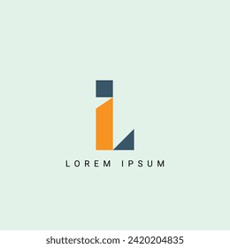 Alphabet il oder li Illustration, monogramm Vektorlogo-Vorlage