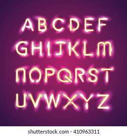 alphabet illumination text group