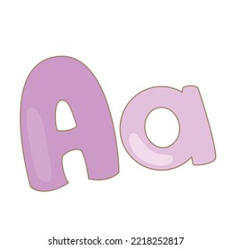 Alphabet A For Illustration Vector Clipart