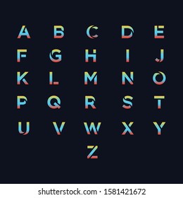 Alphabet Illustration Vector Template. Suitable for Creative Industry, Multimedia, entertainment, Educations, Shop, and any related business