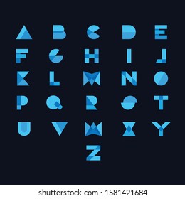 Alphabet Illustration Vector Template. Suitable for Creative Industry, Multimedia, entertainment, Educations, Shop, and any related business