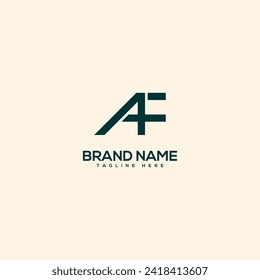 Alphabet Anfangsbuchstabe AF FA Logo Design Vorlage - Vektorgrafik.