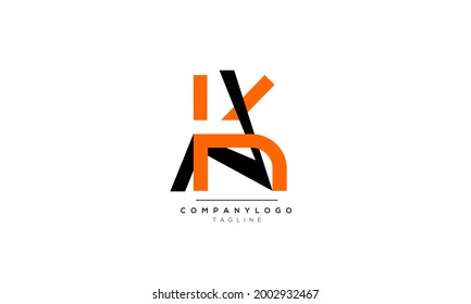 Letra alfabética inicial AK KA Monograma Icono Icono de logotipo ilustración vectorial alfabeto abstracto tipo logotipo de carácter web 
iniciales icono distintivo marca comercial concepto de fondo creativo empresa