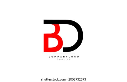 Alphabet initial Letter BD DB Monogram Icon Logo vector illustration abstract alphabet web character logotype 
initials icon badge business brand branding background concept creative company
