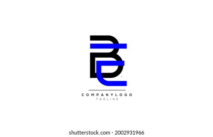 Alphabet Anfangsbuchstabe BE EB Monogram Icon Logo Vektorgrafik abstraktes Alphabet Web-Zeichen Logotype 
Initialen Icon Badge Business-Branding-Hintergrund-Konzept Kreativunternehmen