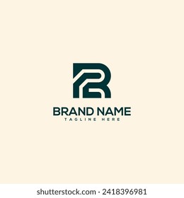 Alphabet initial letter RE ER logo design template - vector.