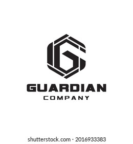 Plantilla de logotipo del vector Alphabet Letra inicial G