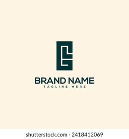 Alphabet initial letter GL LG logo design template - vector.