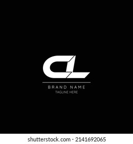 Alphabet initial letter icon logo CL