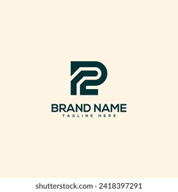 Alfabetización de la letra inicial del diseño del logotipo PE EP - vector.
