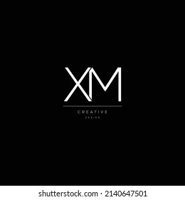Alphabet Anfangsbuchstaben XM Symboldesign