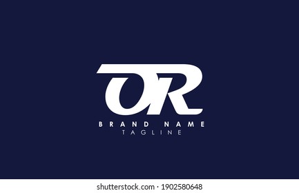 Alfabetización Logotipo de las letras monográficas iniciales OR, O y R	