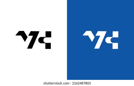 Alphabet Initial Monogram letters logo VC, V and C